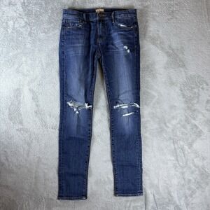 Driftwood Marilyn Women's Jeans Size 27 Skinny Stretch Distressed Blue